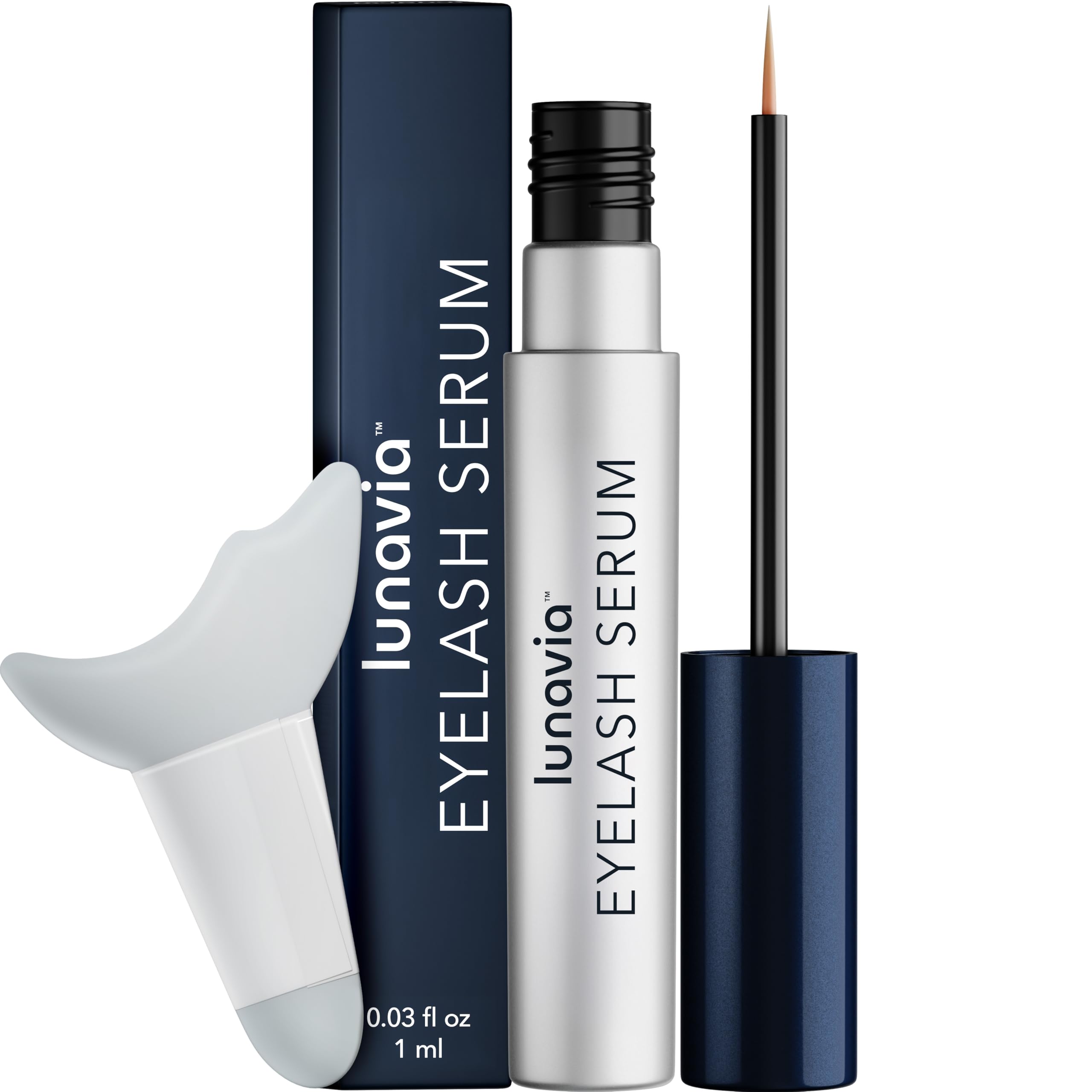 Lunavia Eyelash Serum bottle for nightly conditioning and nourishment.