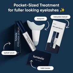 Lunavia Eyelash Serum precision applicator for eyeliner-like lash care.
