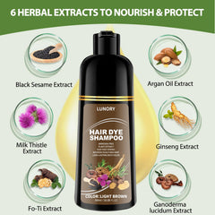 Lunory ingredients argan oil and ginseng close-up highlighting conditioning botanicals.