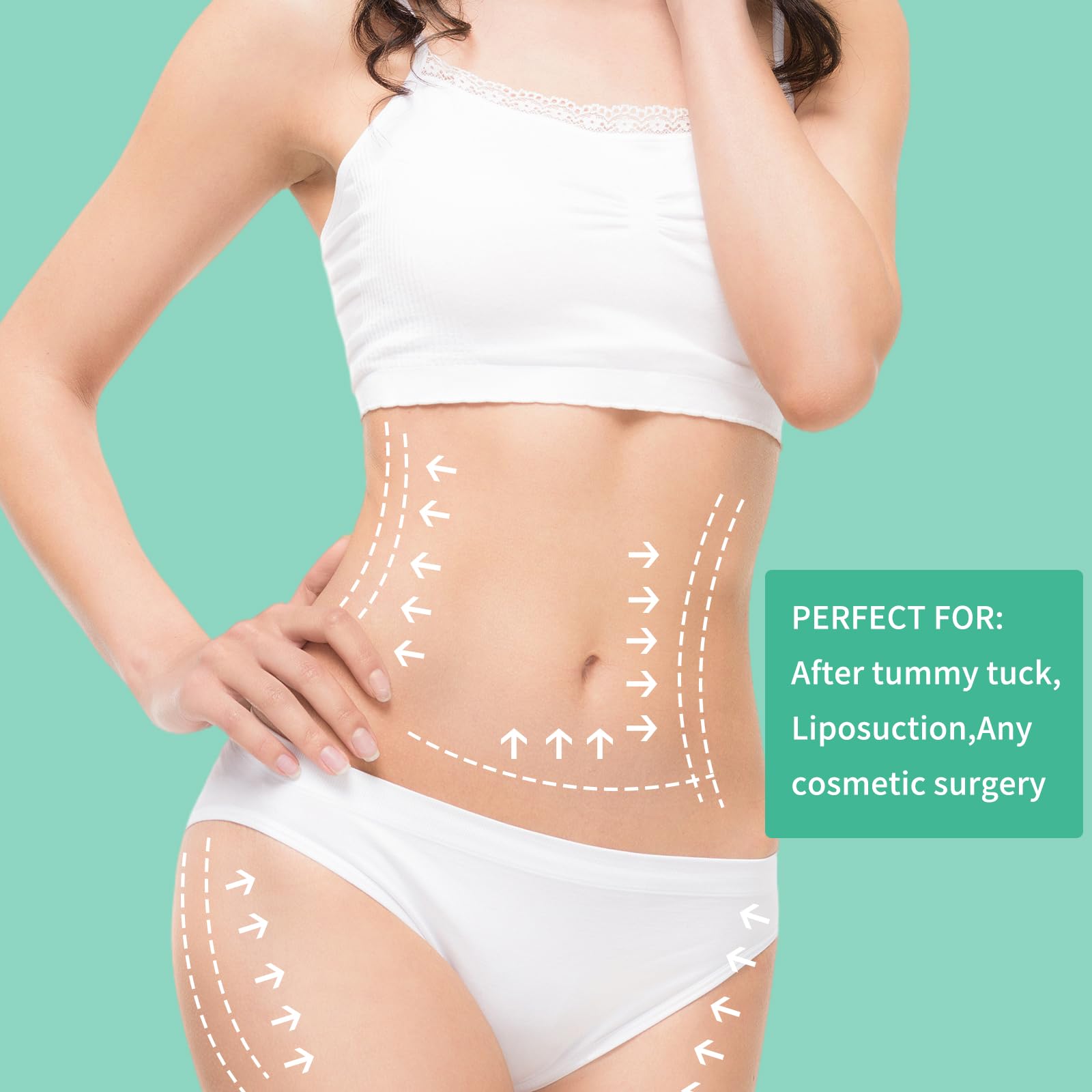 LUODAKA recovery set laid out for liposuction or scar recovery support