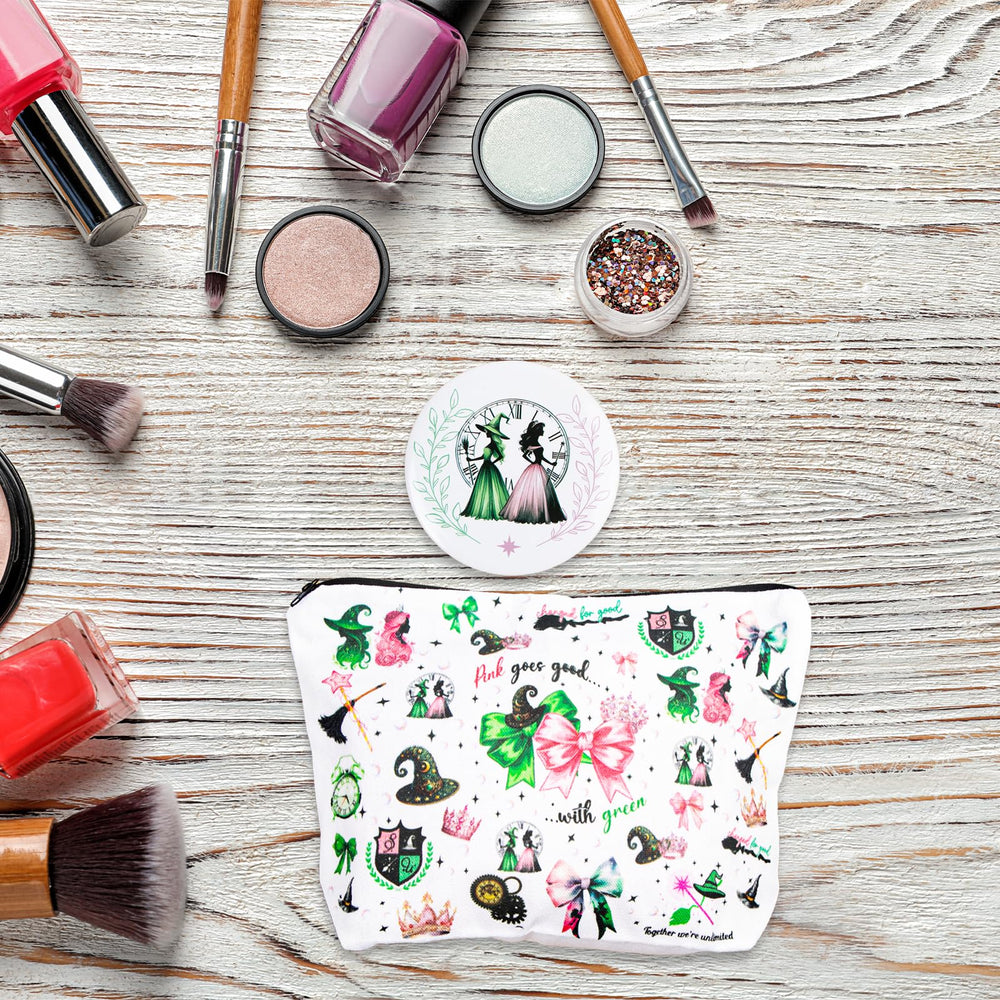 LUOHECAM 2.75-inch round compact mirror for portable quick touch-ups
