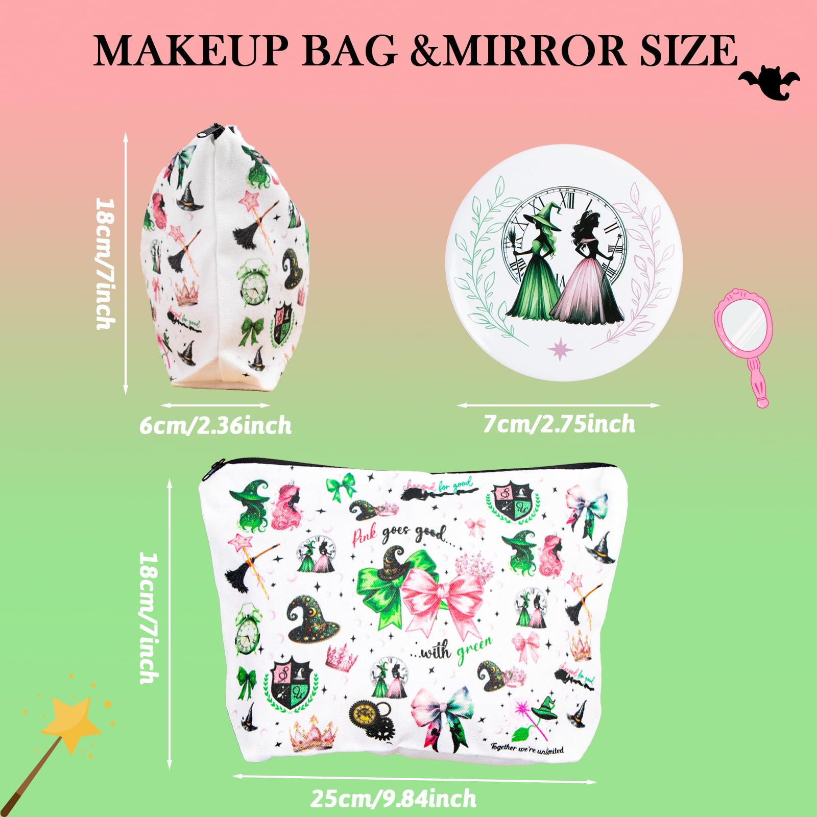 LUOHECAM spacious interior holds 20+ cosmetics for travel or daily glam