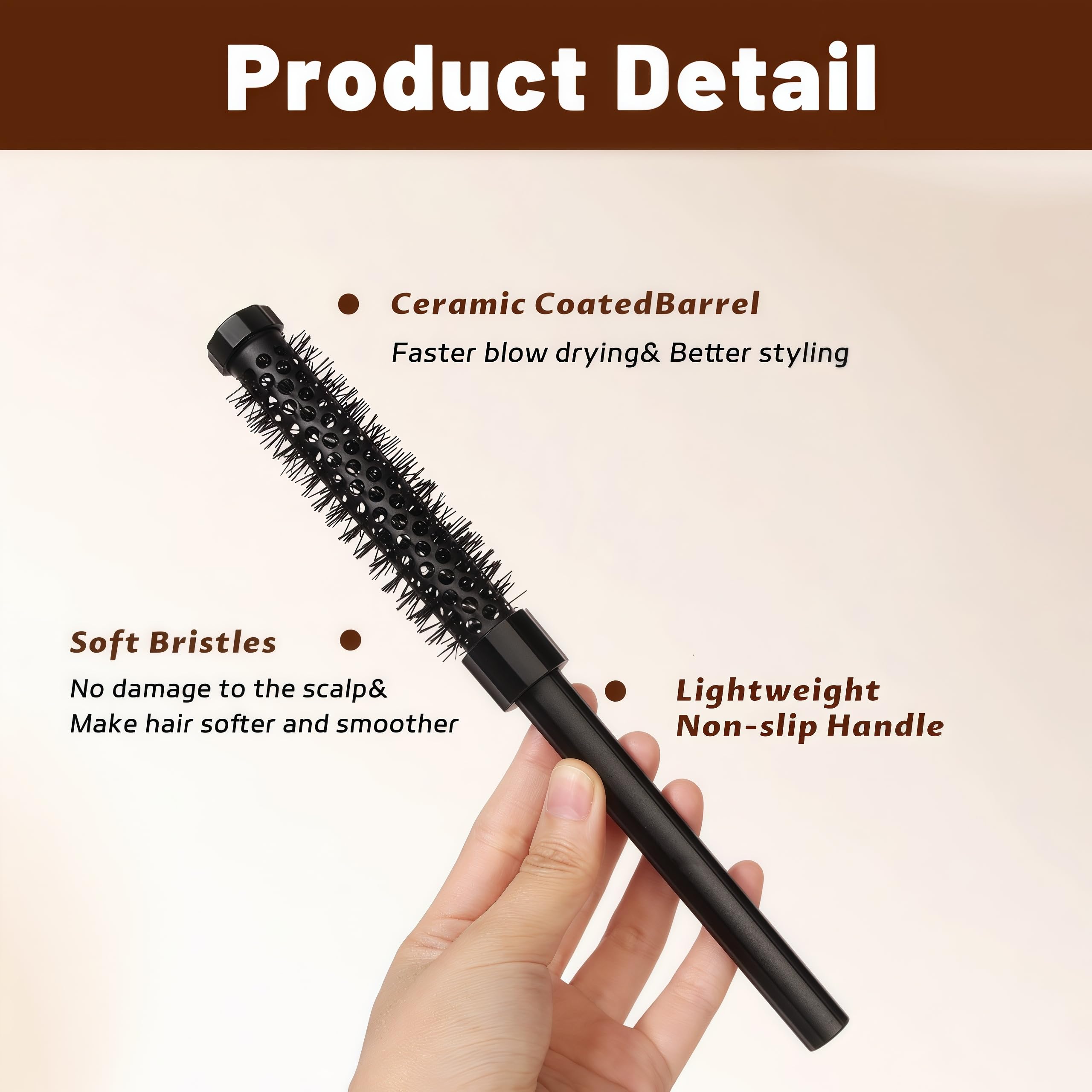 LuottsCare bob-lob round brush style ideal for shaping short cuts