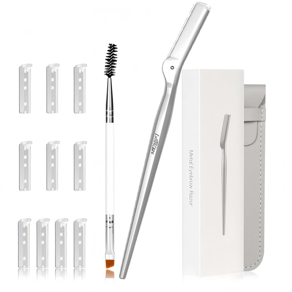 LuottsCare stainless eyebrow razor for precise brow shaping and smooth skin.