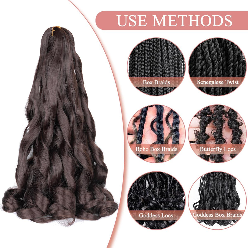 Luoyudu braiding hair soft-silky fiber provides comfortable wear.