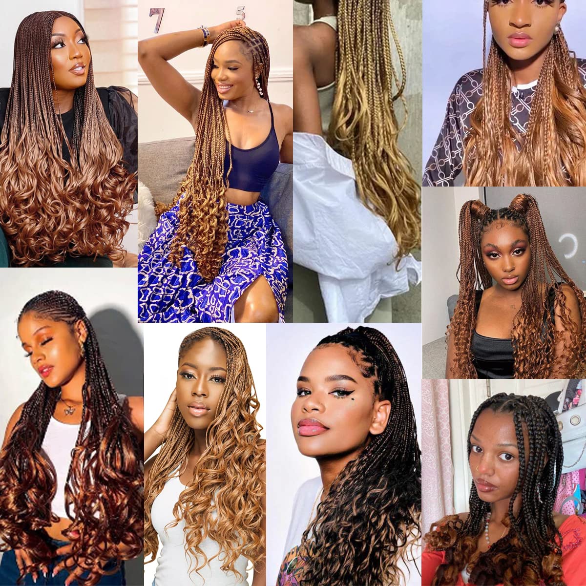 Luoyudu reusable braiding hair pack for repeated wear