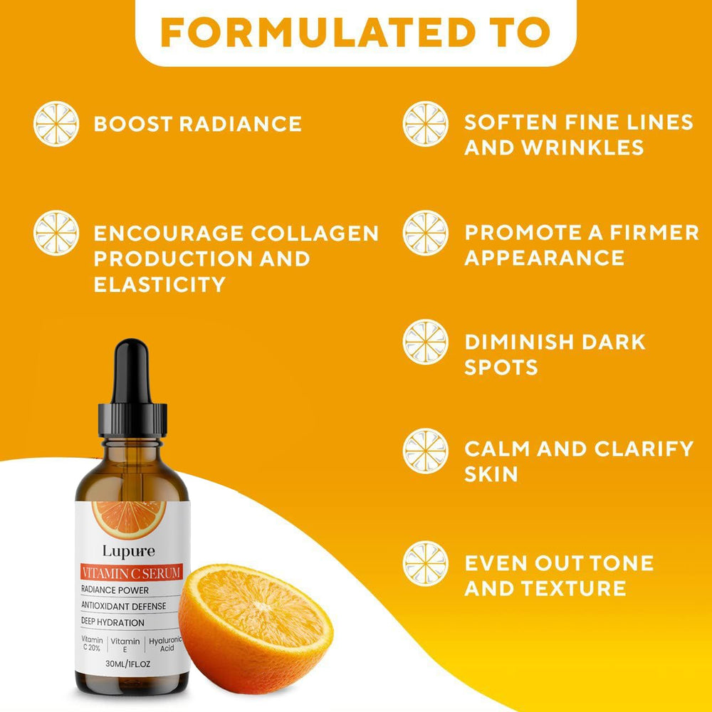 Close-up of Lupure serum drops showing easy-to-absorb texture