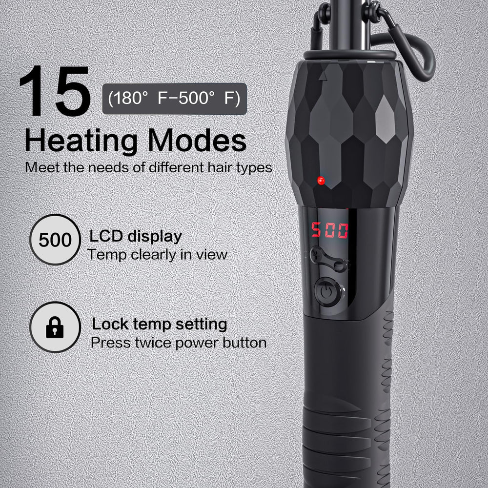 LURA hot comb 15 heat settings enable versatile styling for diverse hair textures.
