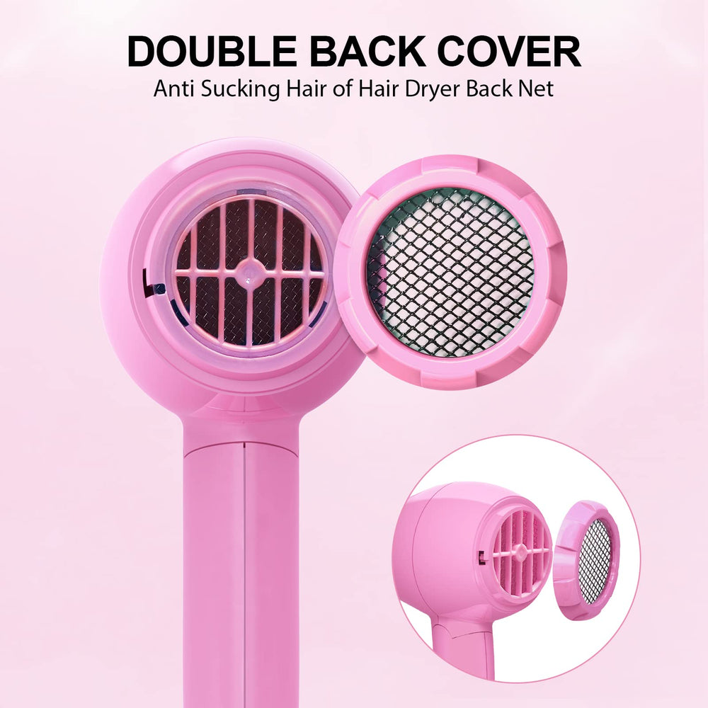 LURA lightweight travel dryer held in hand highlighting portable convenience.