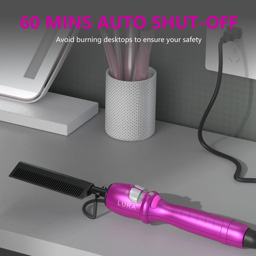 LURA pink hot comb releases negative ions to help reduce static and flyaways