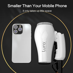 LURA Travel Hair Dryer Mini compact size suitable for on-the-go packing.
