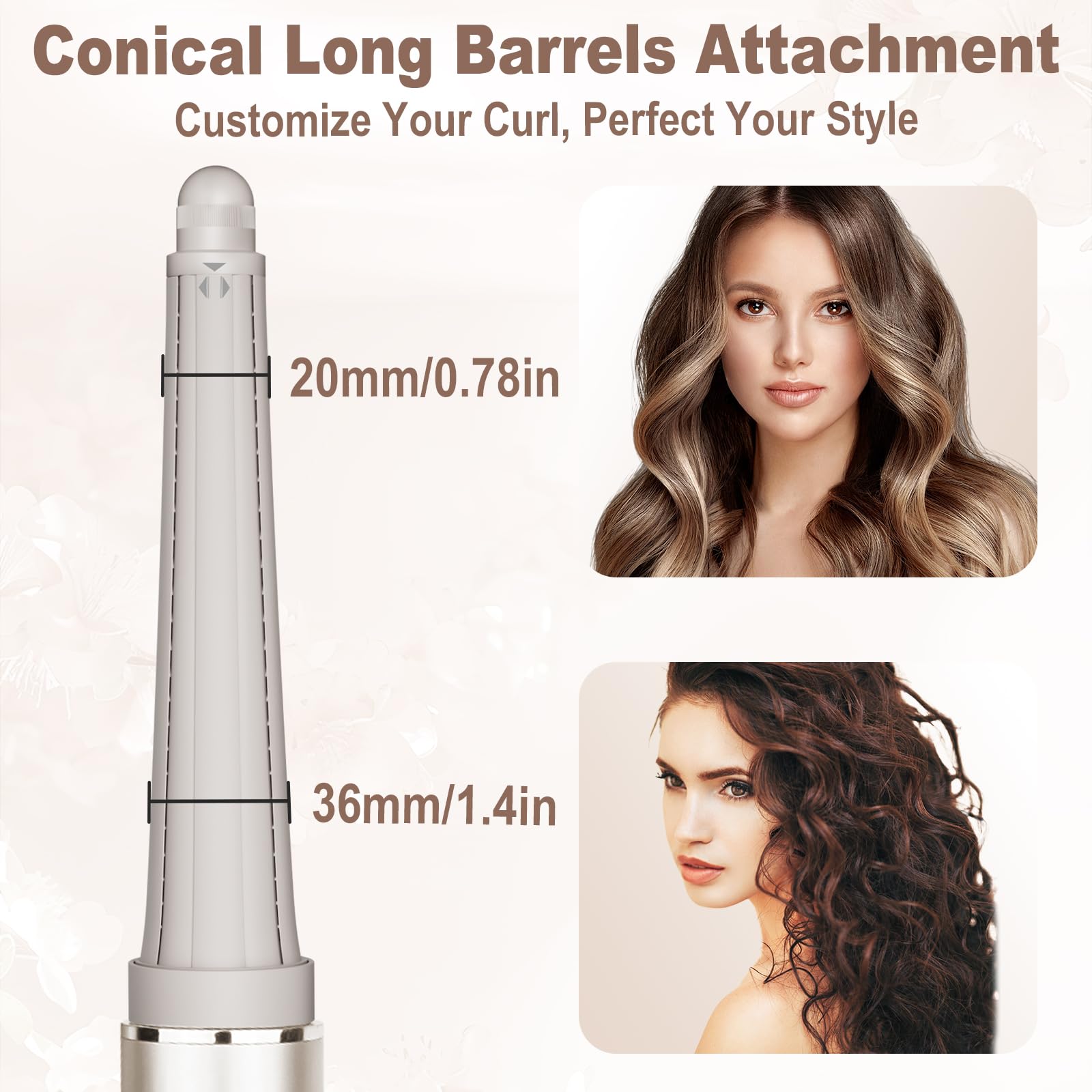Luresta attachment supports left and right rotation for versatile styles.