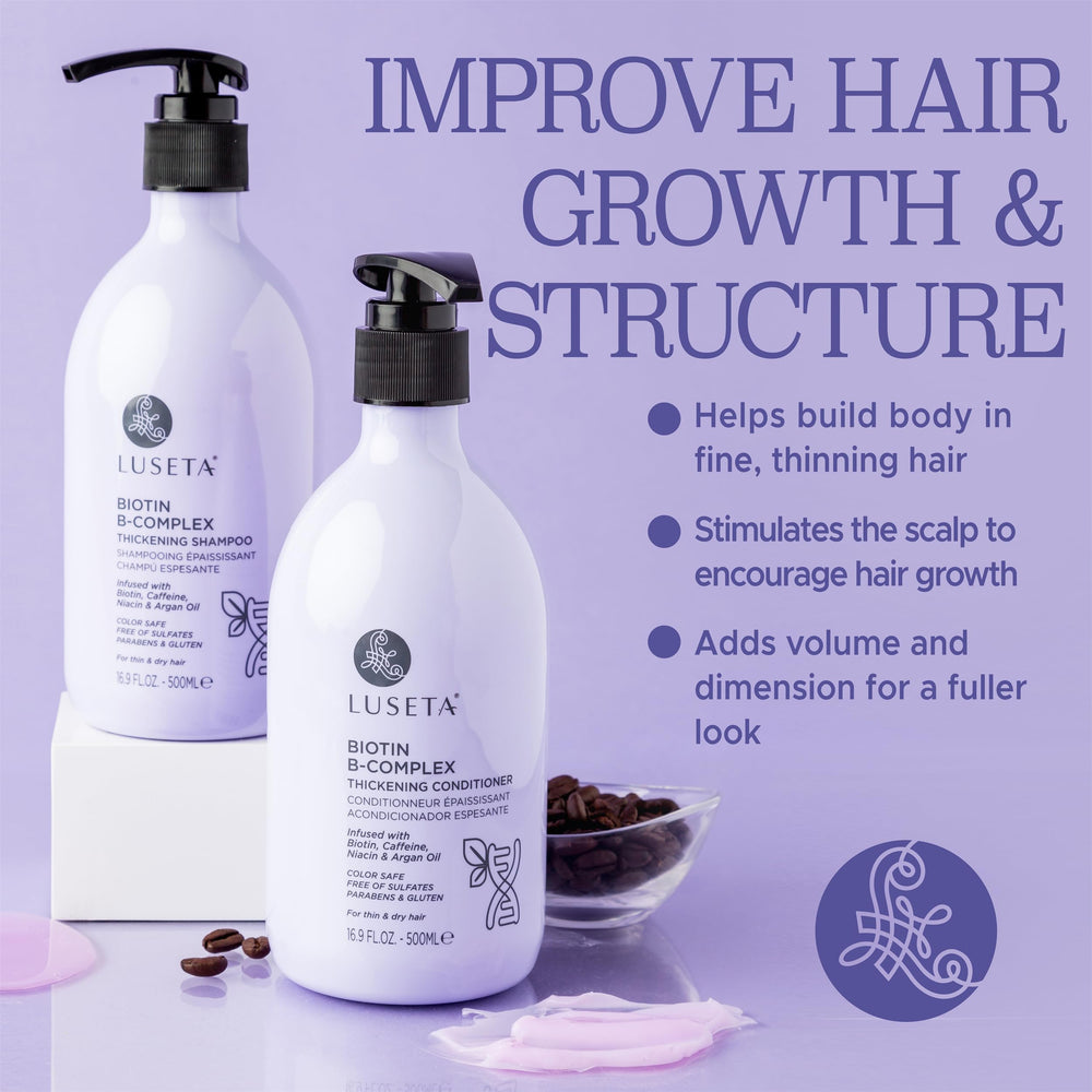 Luseta B-Complex set packaging showcases a complete hair-strengthening routine.