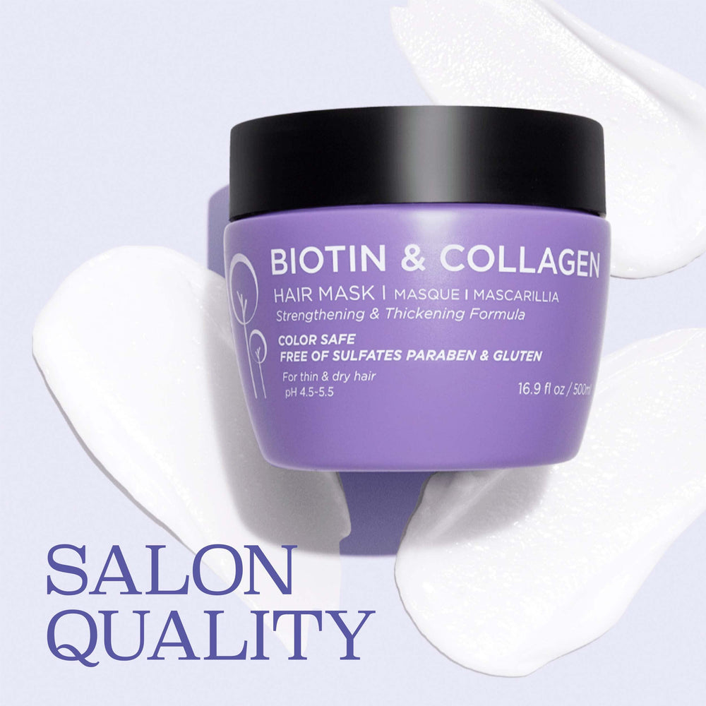 Luseta Biotin Collagen Hair Mask treated strands look shinier and stronger.
