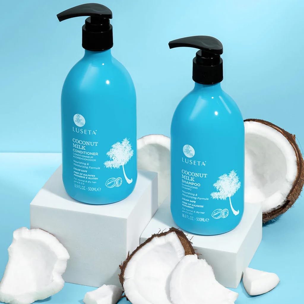 L LUSETA Conditioner cream texture showcases smoothing hydration
