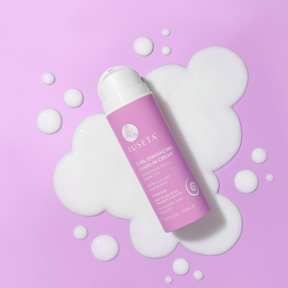 Luseta coconut oil hydration detail on hair close-up emphasizing moisture