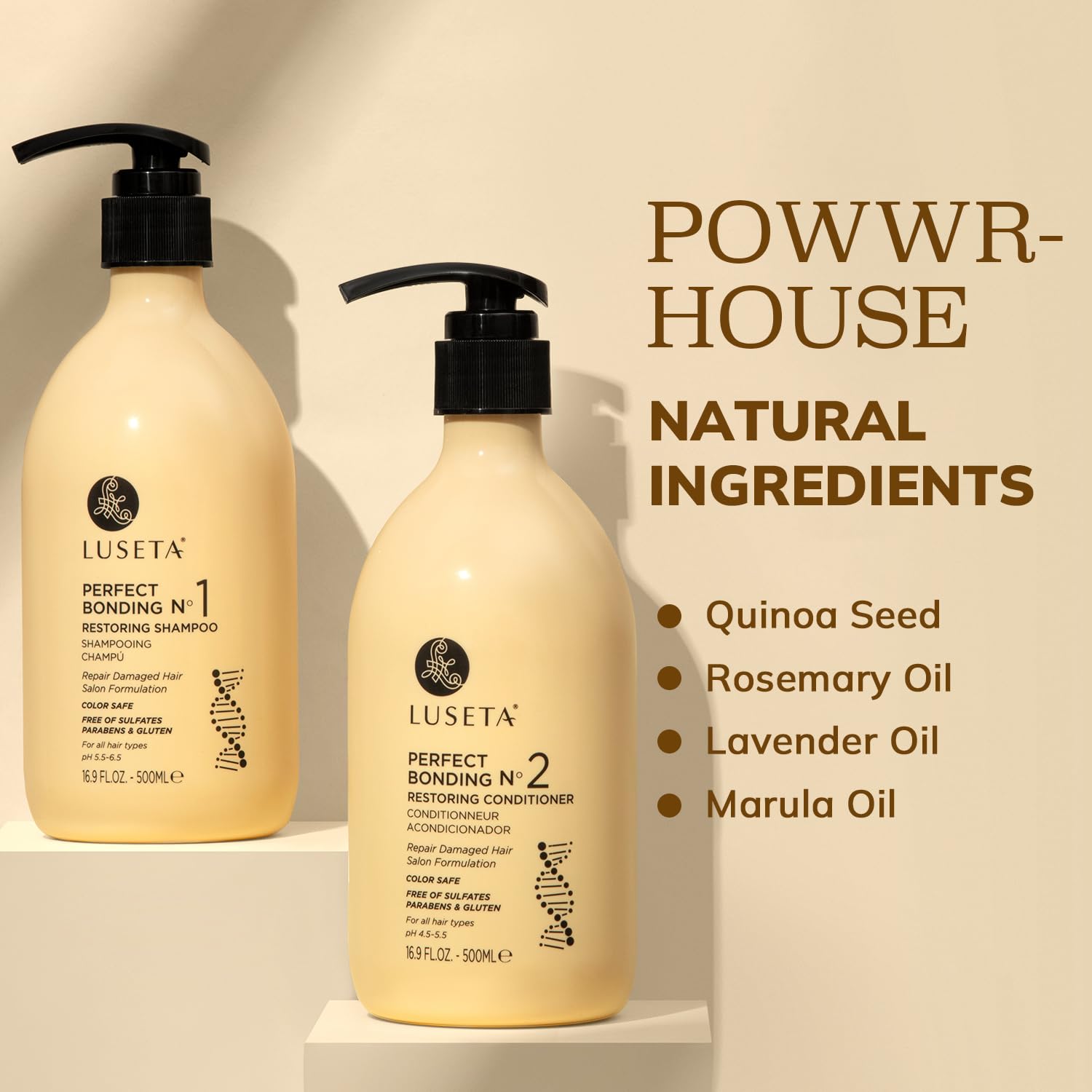 Luseta Conditioner with marula oil and lavender nourishes moisture