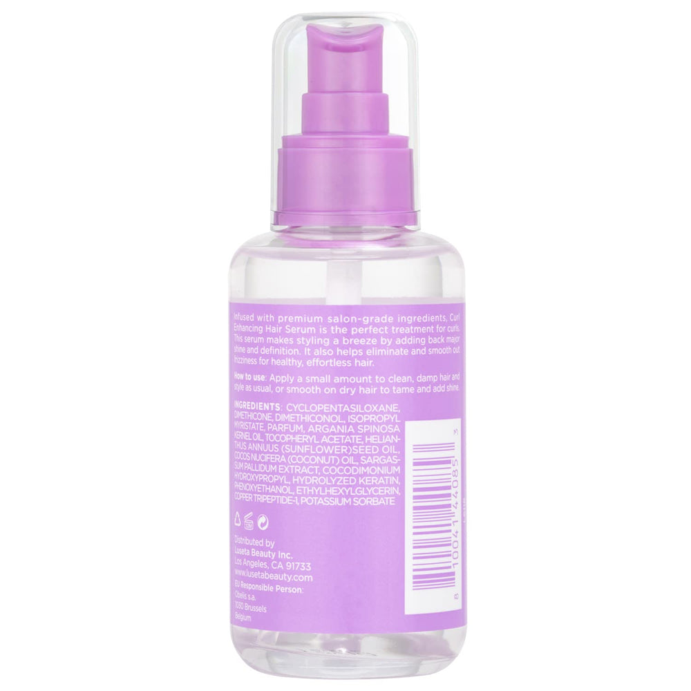 Luseta Curl Enhancing Oil on curly hair after styling shows frizz reduction