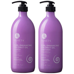 Luseta curly hair shampoo bottle—curl definition with coconut oil for bounce and moisture.