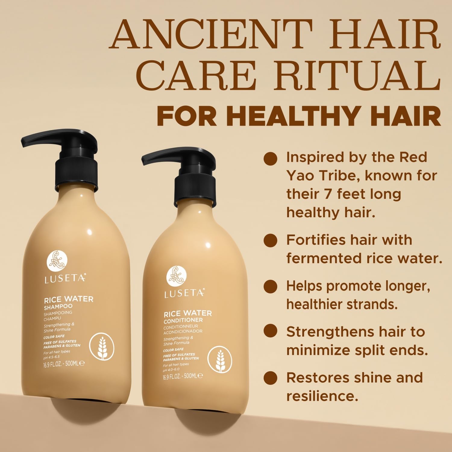 Luseta Ginger Root Oil hair-care detail for refreshing balance.