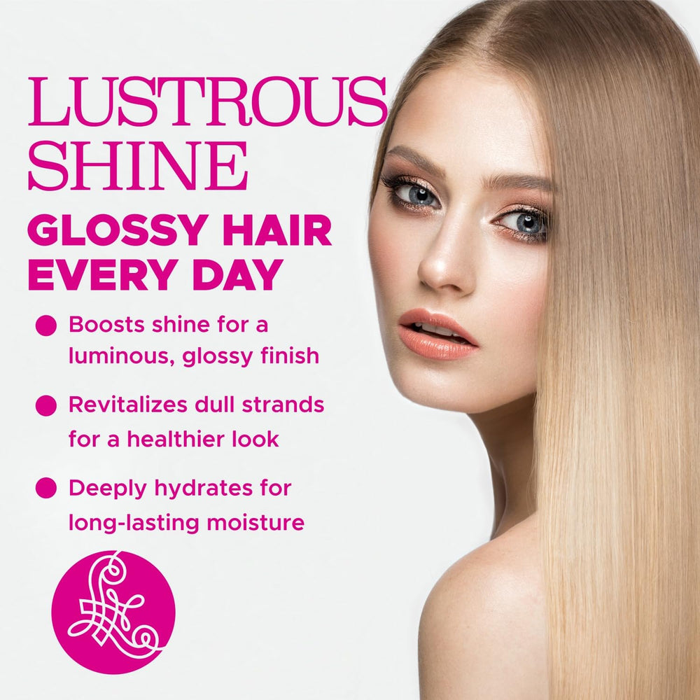 Luseta Glossy Pearl Conditioner texture closeup highlighting creamy formula.