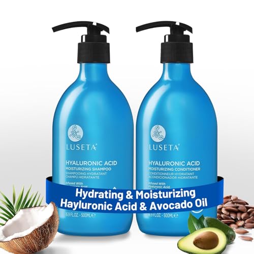 Luseta Hyaluronic Acid Moisturizing Shampoo bottle front for hydration.
