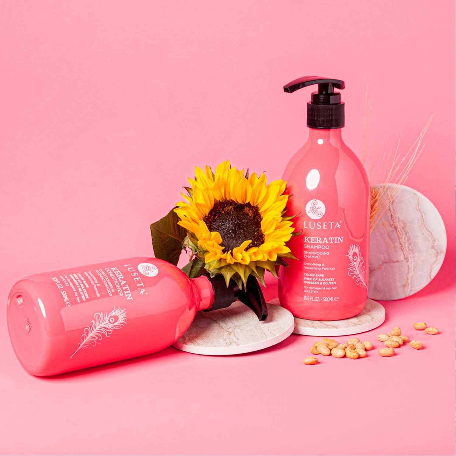 Luseta Keratin Conditioner full bottle for frizz control and silky finish