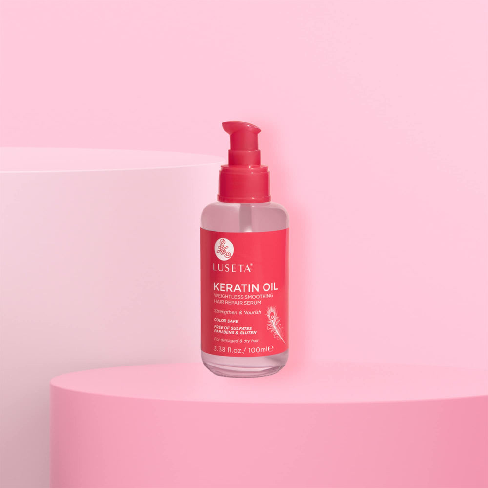 Luseta Keratin Hair Oil Serum sulfate-free paraben-free gluten-free formulation