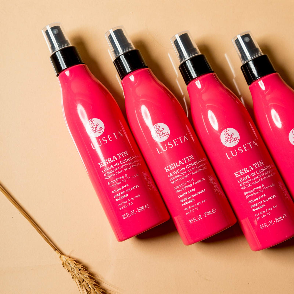 Luseta Keratin Leave-In Conditioner frizz-control action for dry curls