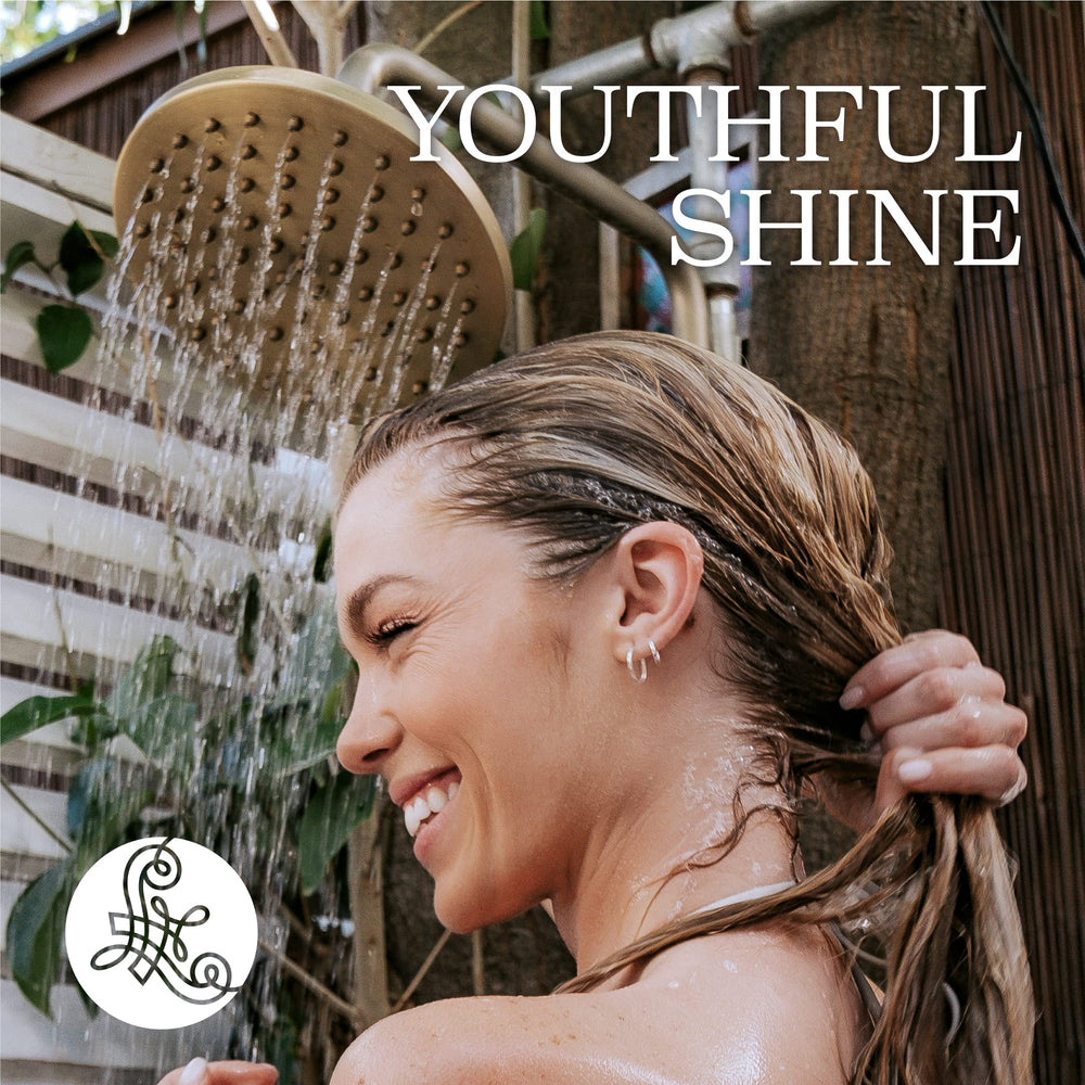 Luseta Keratin Shampoo routine image depicts daily cleansing for damaged hair.