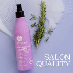 Luseta leave-in conditioner packaging highlighting sulfate-free, pH balanced formula.