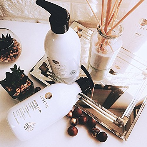 L Luseta Marula Oil hair texture before wash with stringy strands