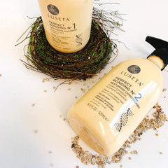 L Luseta Restoring Conditioner cap, deep conditioning for moisture and detangling