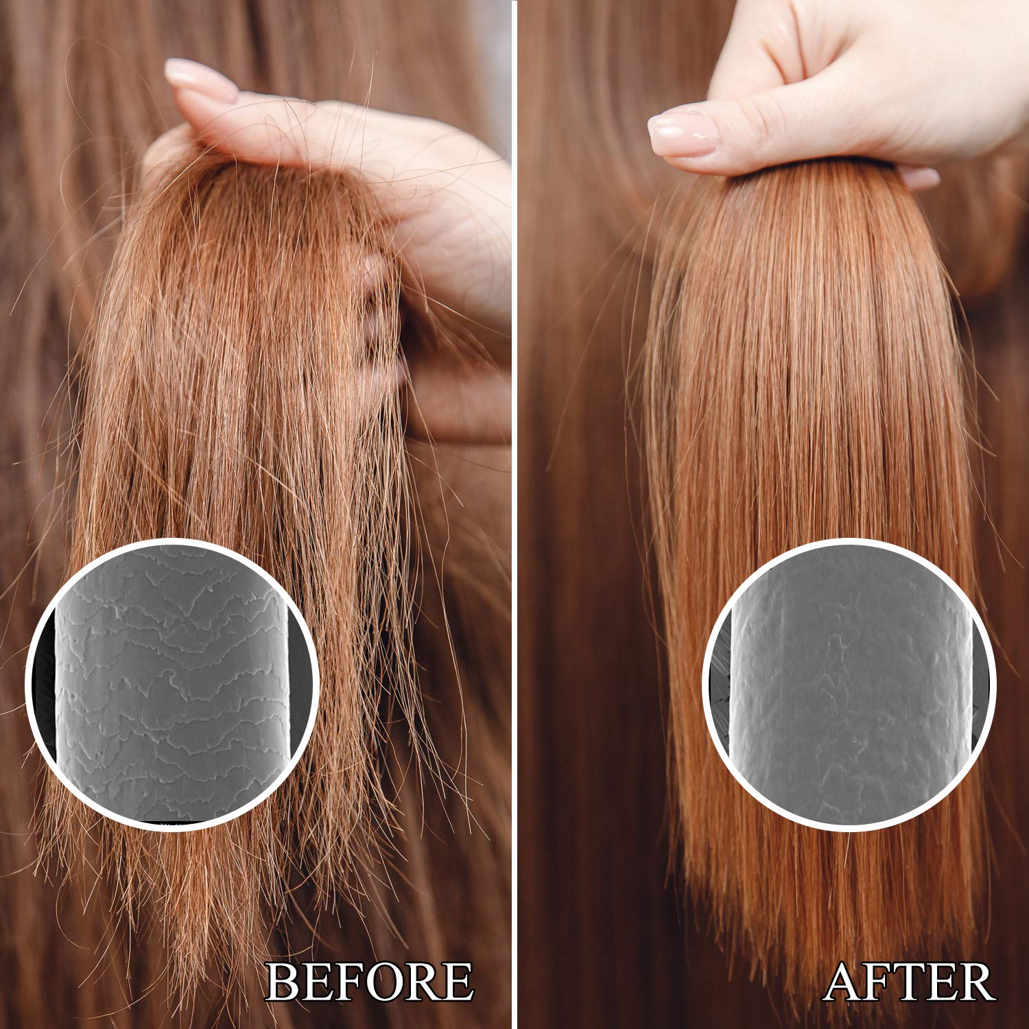 L Luseta Perfect Bonding Restoring Shampoo lather close-up highlighting nourishing formula