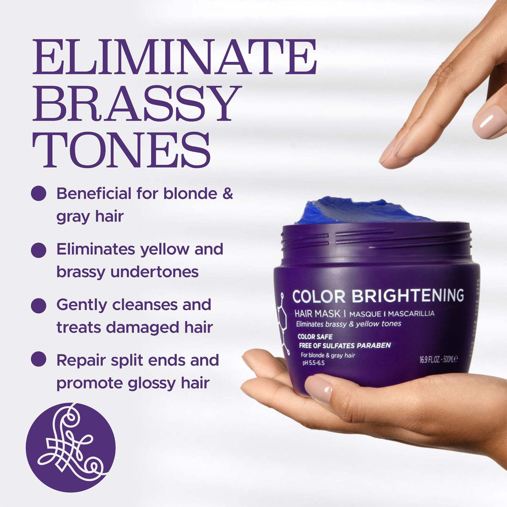 Luseta Purple Hair Mask tube label highlights sulfate-free formula.