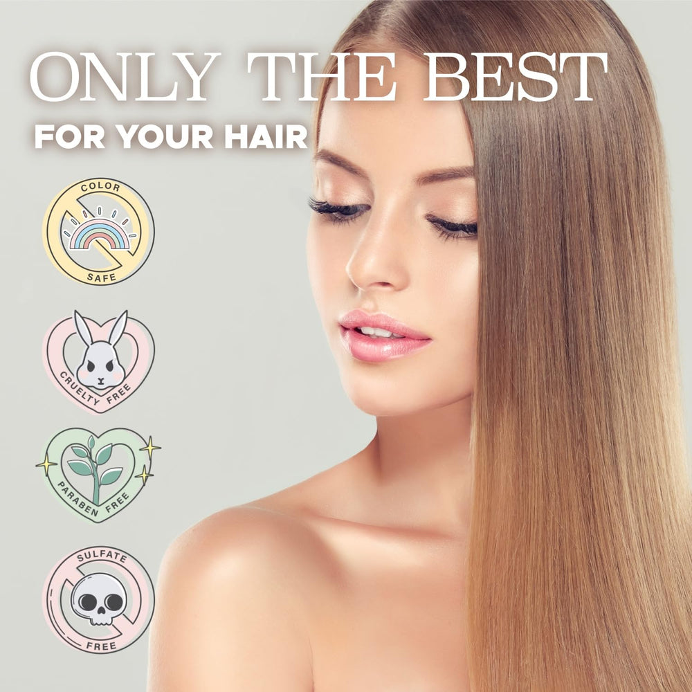 Luseta Rice Water Shampoo all hair types depiction promotes versatile daily care