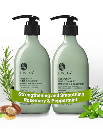 L Luseta rosemary mint shampoo bottle nourishes thinning hair and reduces frizz