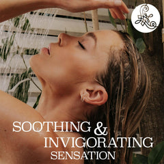Luseta Rosemary Mint shampoo lather close-up for smoother hair.