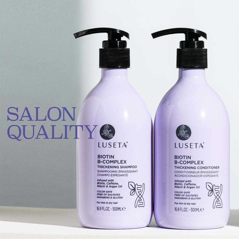 Luseta sulfate free formula label emphasizes gentle daily use.