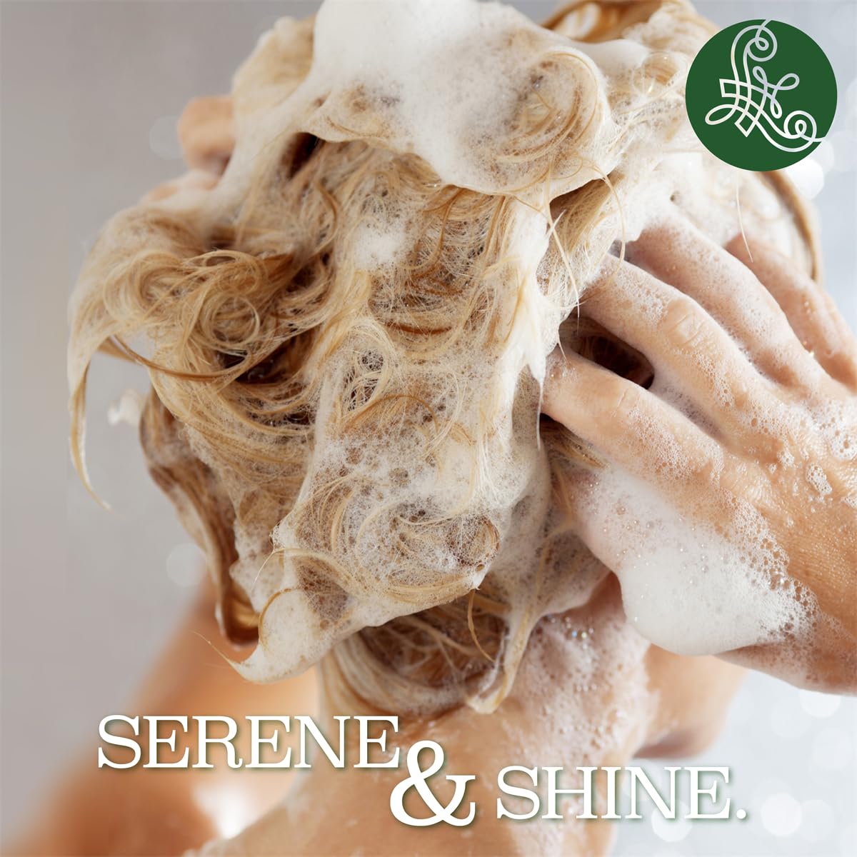 Luseta Tea Tree Mint Scalp Care closeup signals dandruff support in use.