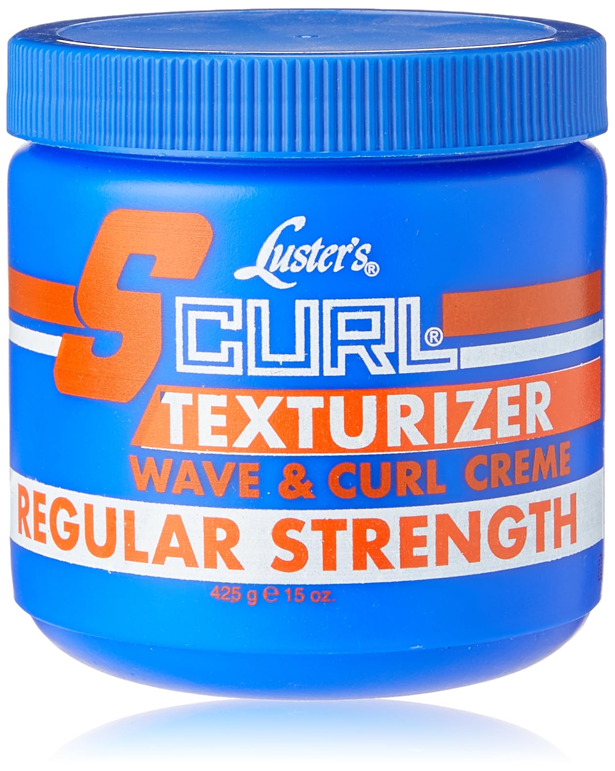 Luster S Curl Texturizer Regular bottle showing smooth finish for waves.