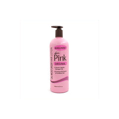 Luster's Pink Oil Moisturizer bottle-front shows lightweight hydration for dry hair.