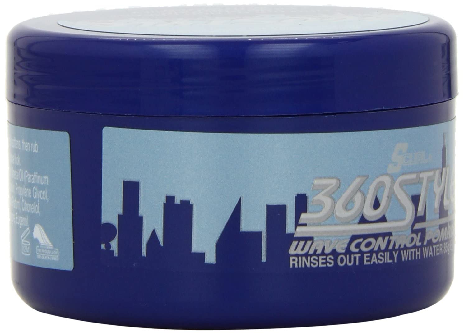 Luster's S-Curl 360 Wave Control Pomade shown in night routine for daily styling.