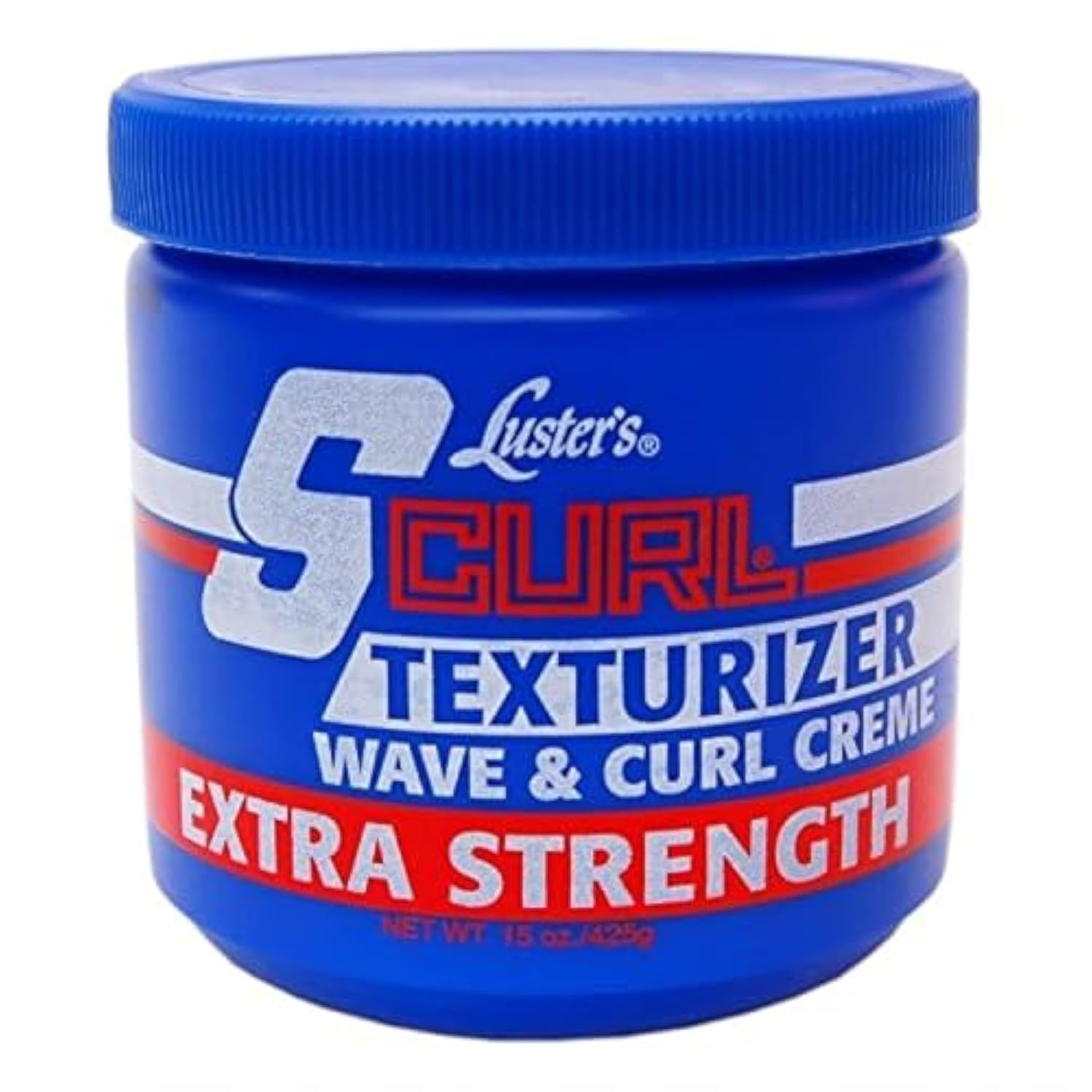 Luster's S Curl Texturizer Extra Strength jar for defined curls and moisture