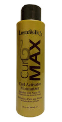 Lustrasilk Max Curl Activator Moisturizer bottle front for defined, hydrated curls.