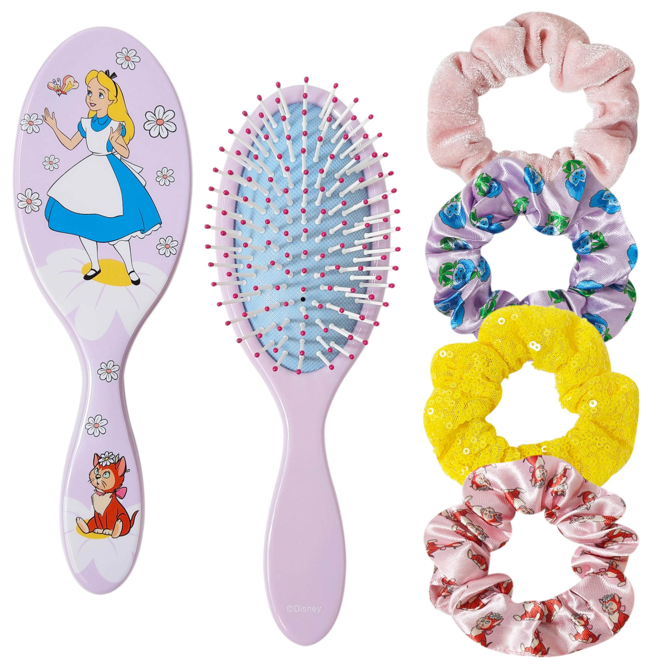 LUV HER Alice in Wonderland hairbrush with nine-inch detangling bristles for gentle styling