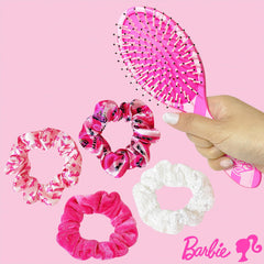 LUV HER Barbie hair accessory four scrunchies — soft silk-feel comfort for playful styling.