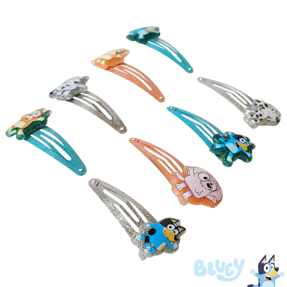 LUV HER Bluey clips packaged and ready as a gift.