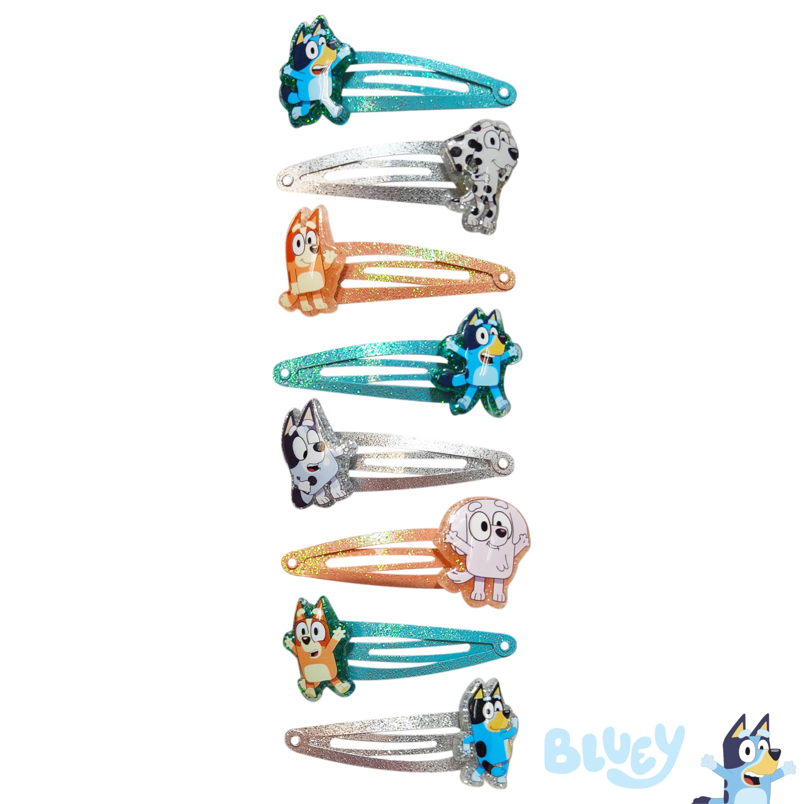 LUV HER Bluey snap clip close-up showing smooth edges for comfy wear.