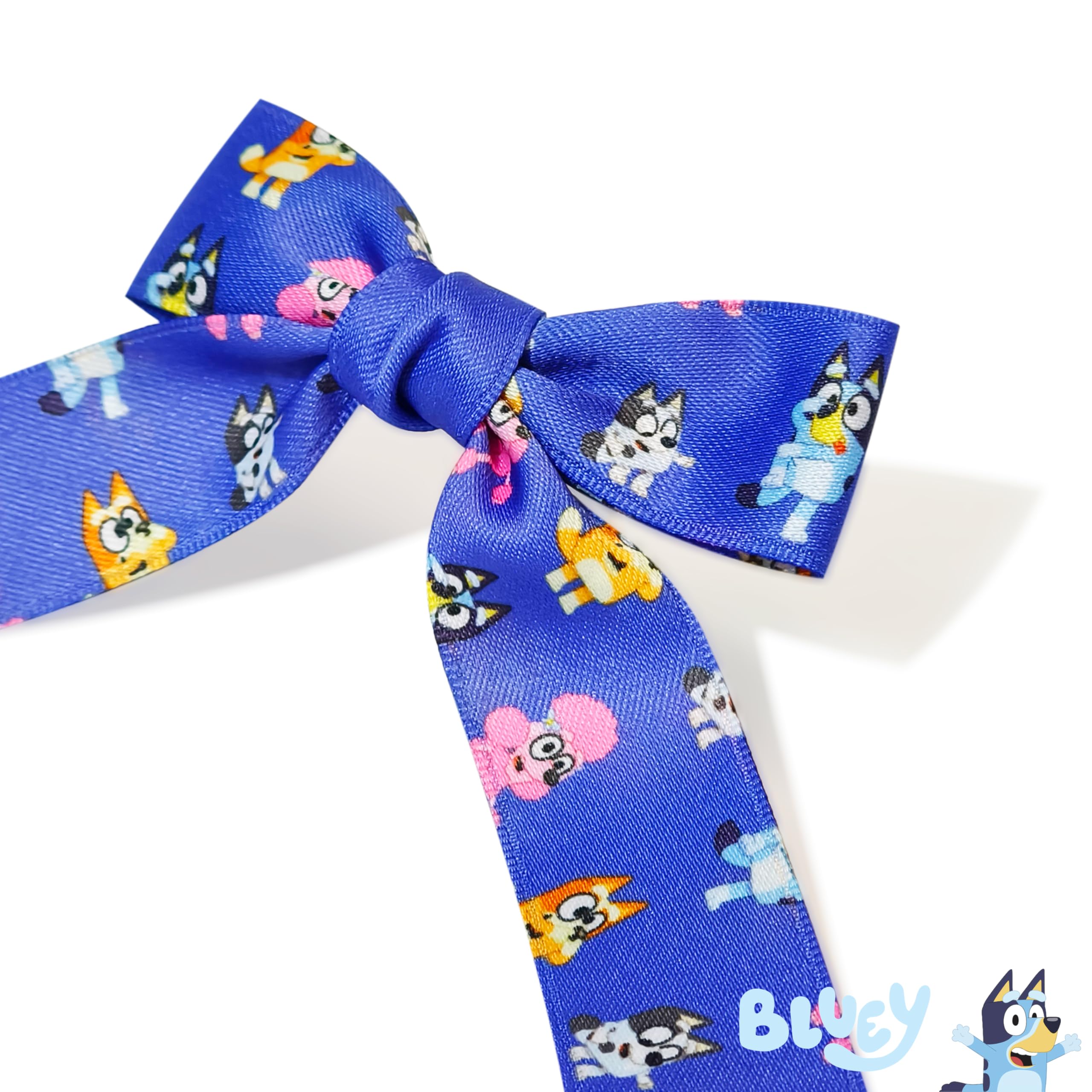 LUV HER Bluey printed bows designed for parties and celebrations.